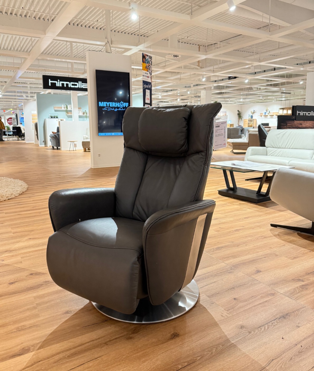 Relaxsessel, Leder Longlife Moor - EM Halle