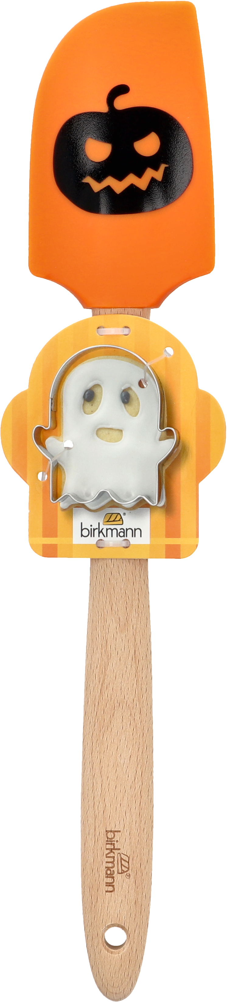 Teigschaber mit Ausstecher - Kürbis