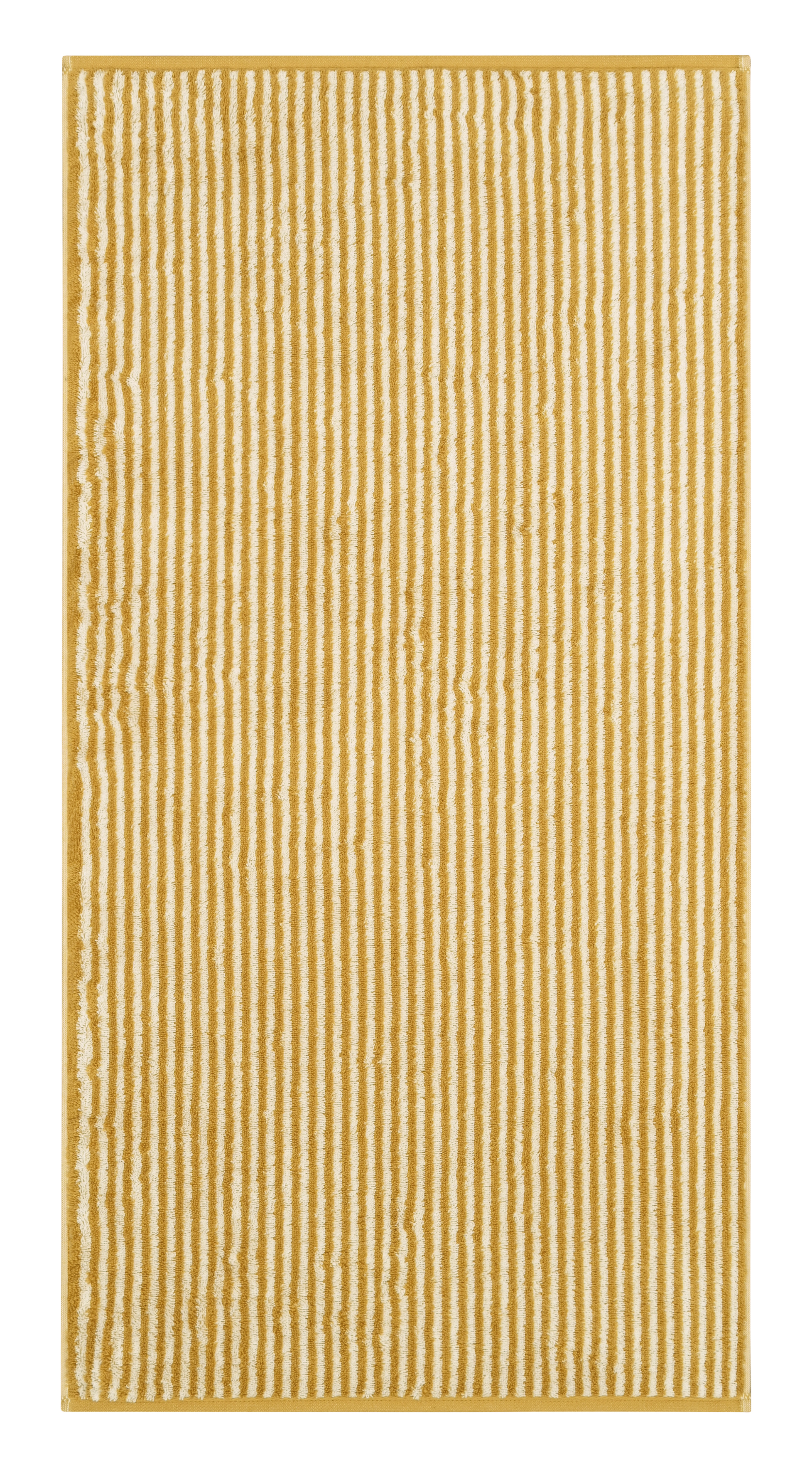 Duschtuch Two-Tone Stripe, gold - 80x150cm, Streifen