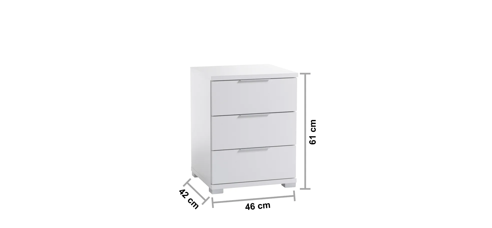 Nachtkommode, Weiß - MyStyle 3057