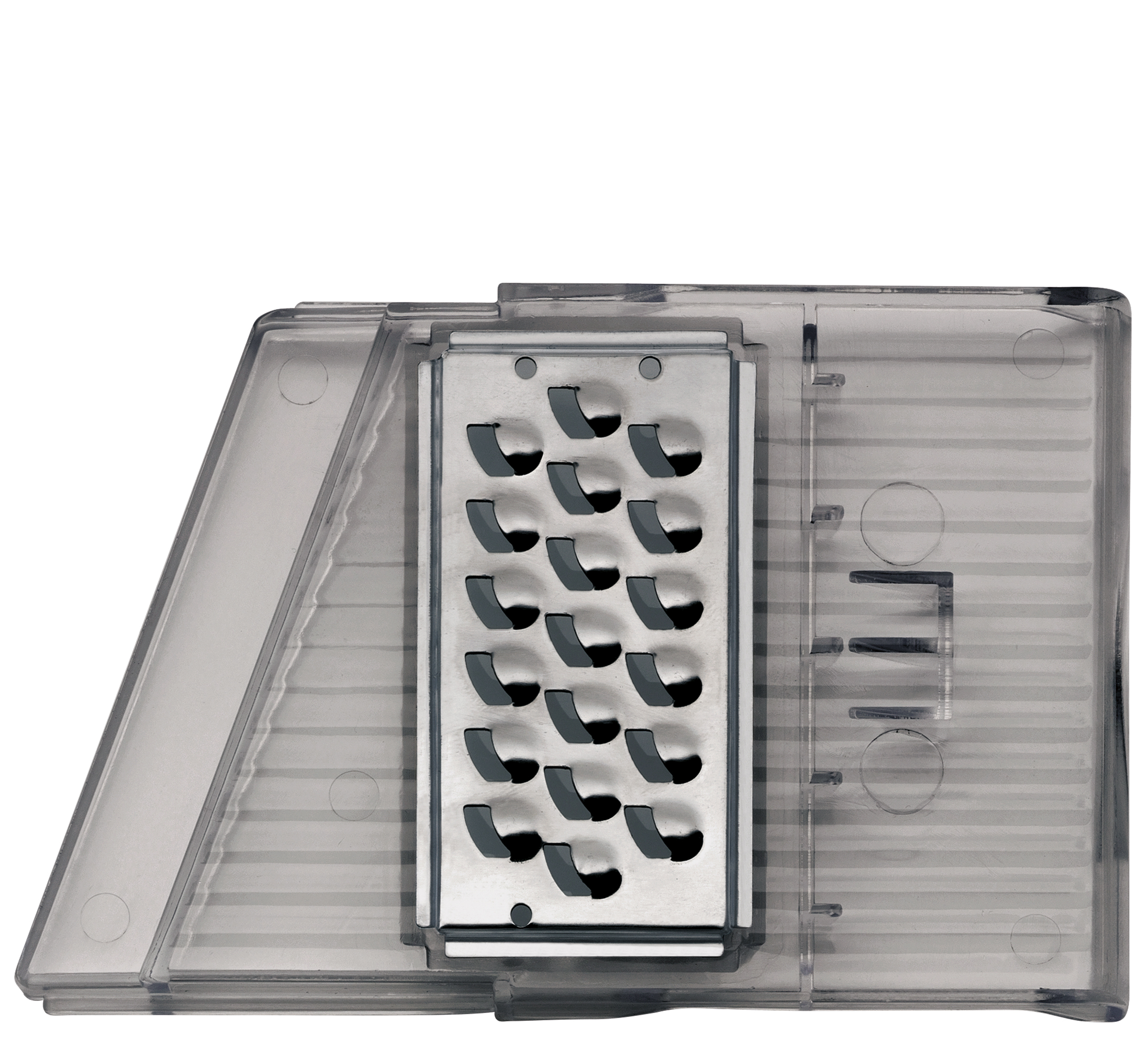 Gemüsehobel Compacto - Kunststoff, schwarz/transparent, 38cm