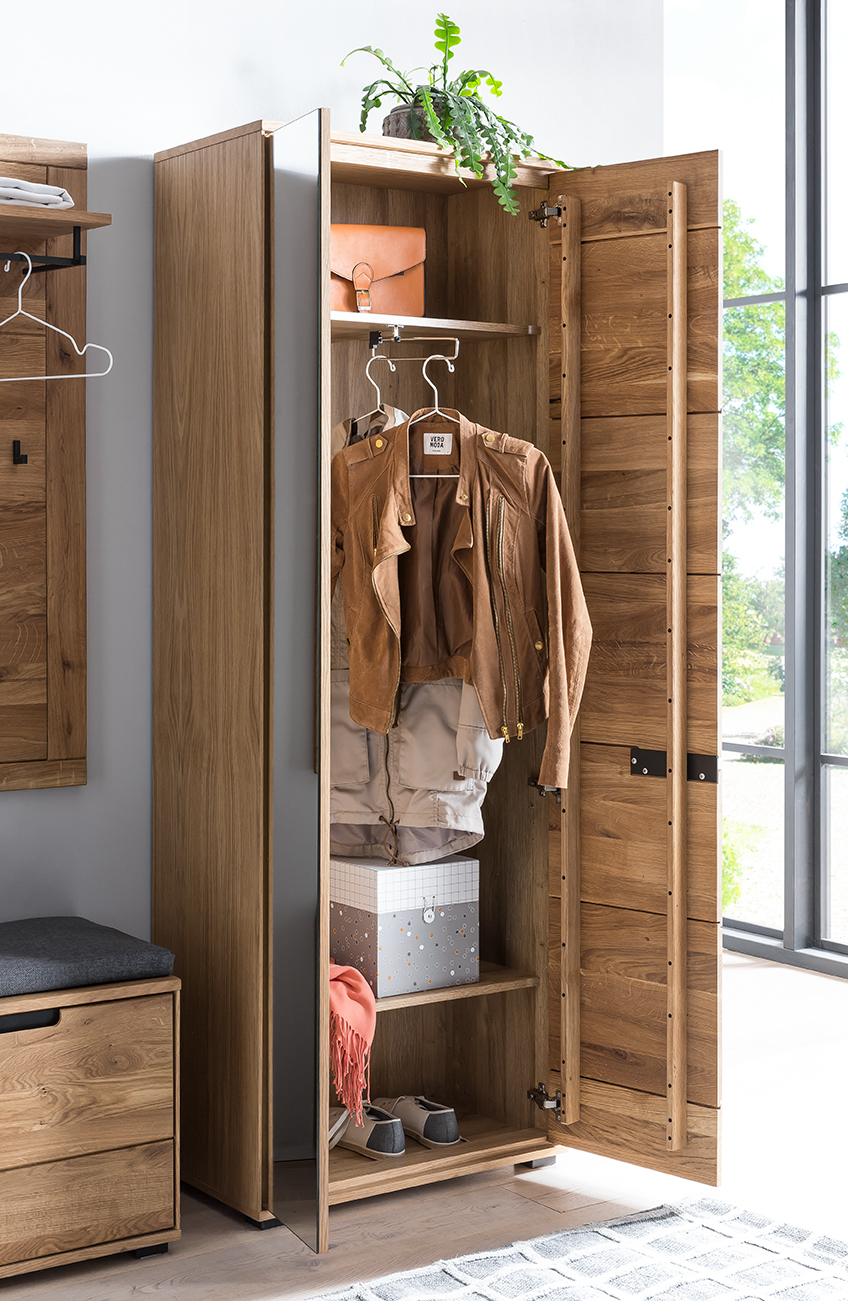 Garderobenschrank, Eiche, 2-trg. - Edma