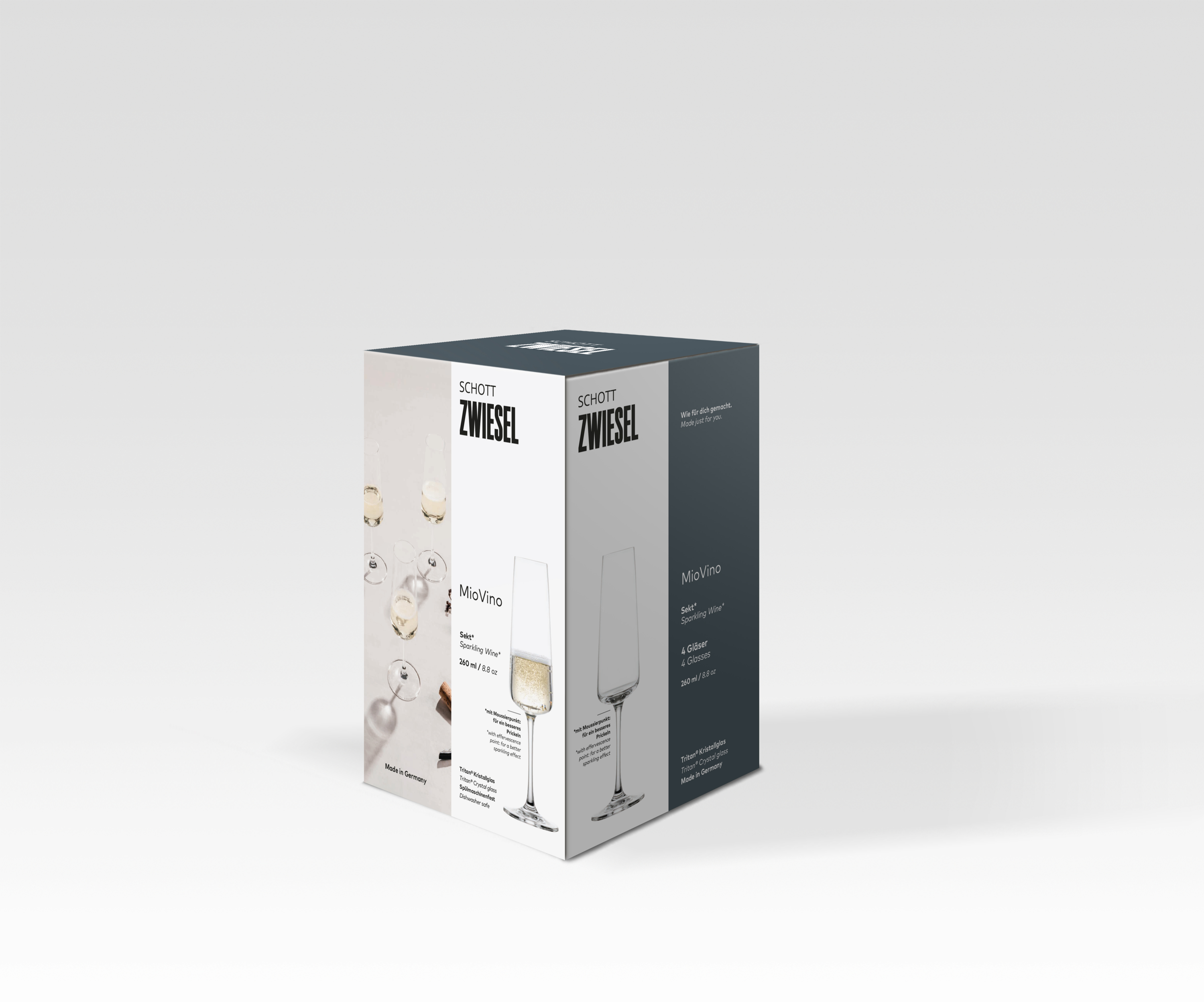 Sektglas MIOVINO 260ml - 4-er Set
