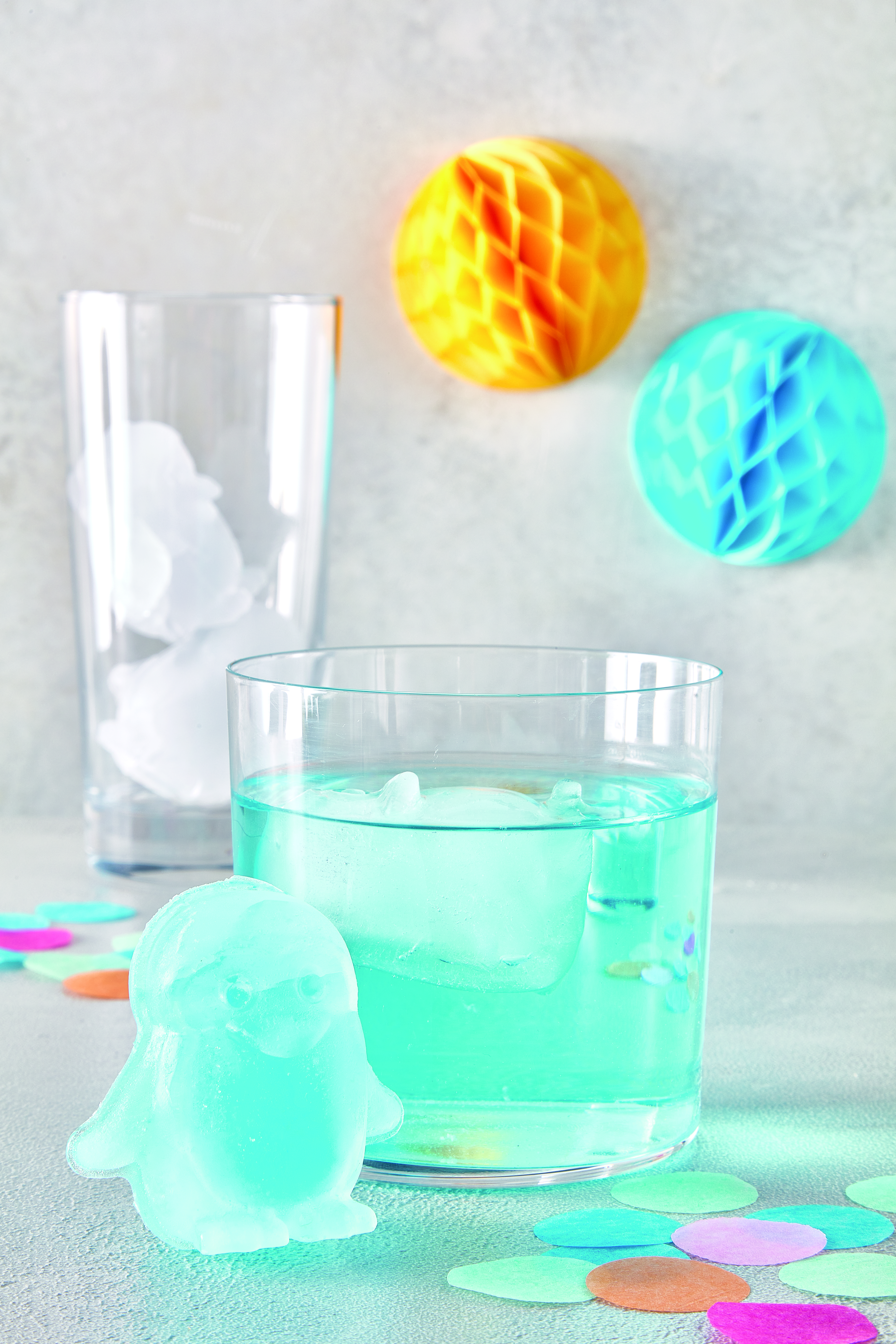 Eiswürfelform Pinguin für 4 Stück - aus Silikon