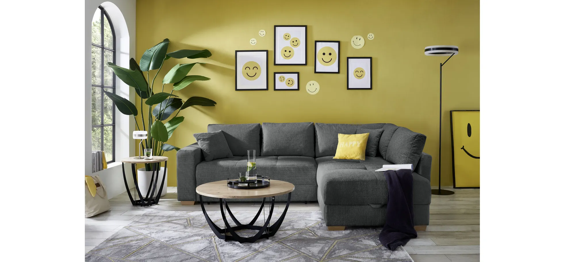 Ecksofa Jyte, Kaltschaumtopper - Jyte