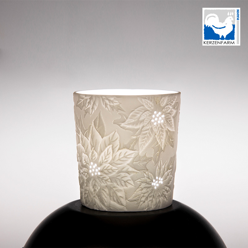 Votivbecher Weihnachtsstern - 60x55mm