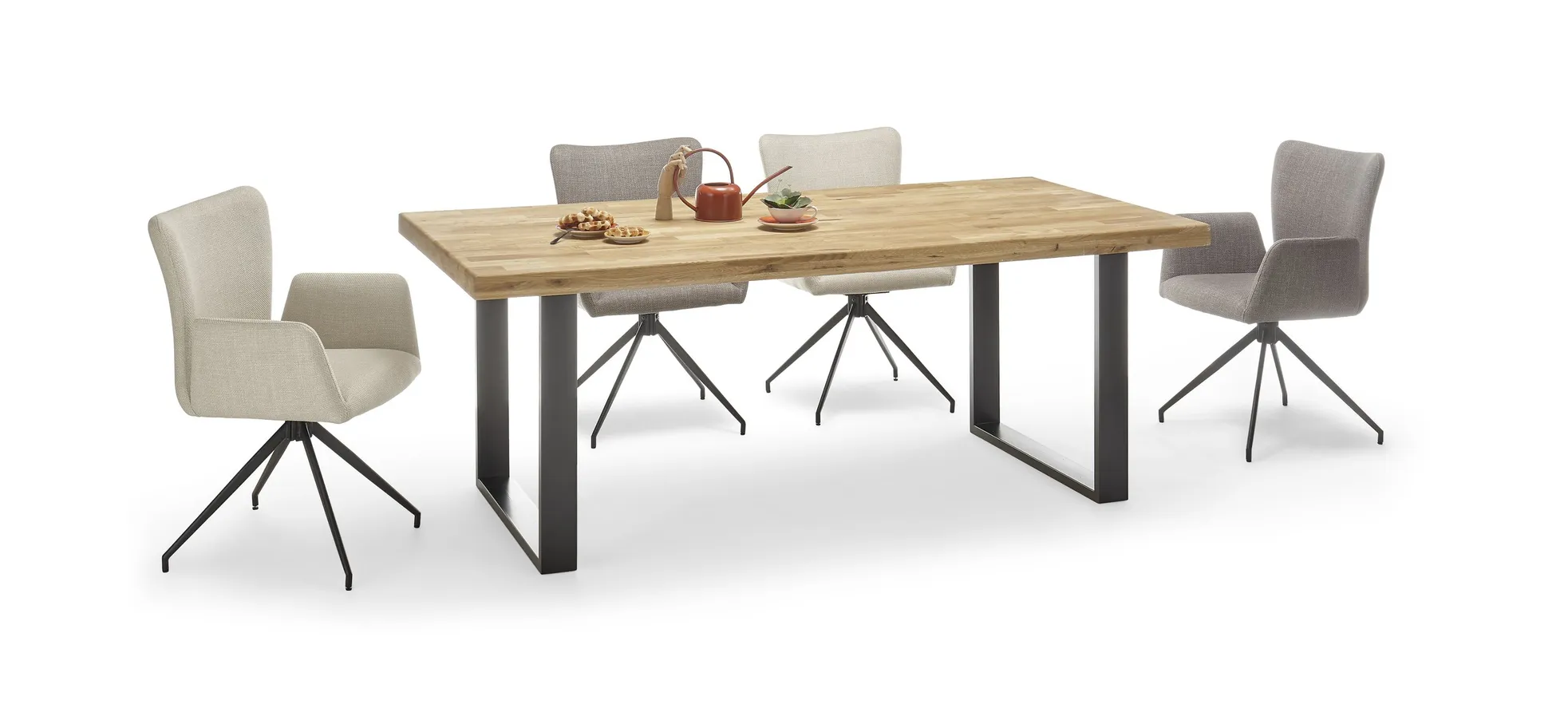 Vierfußstuhl mit Armlehne - Ayla