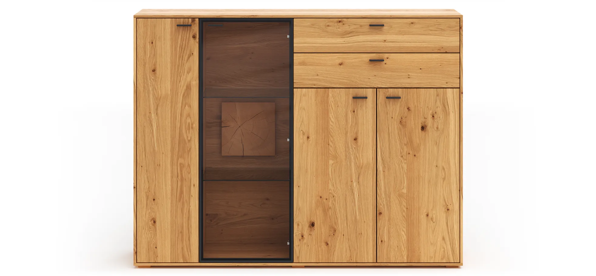 Highboard Fibra - Asteiche massiv