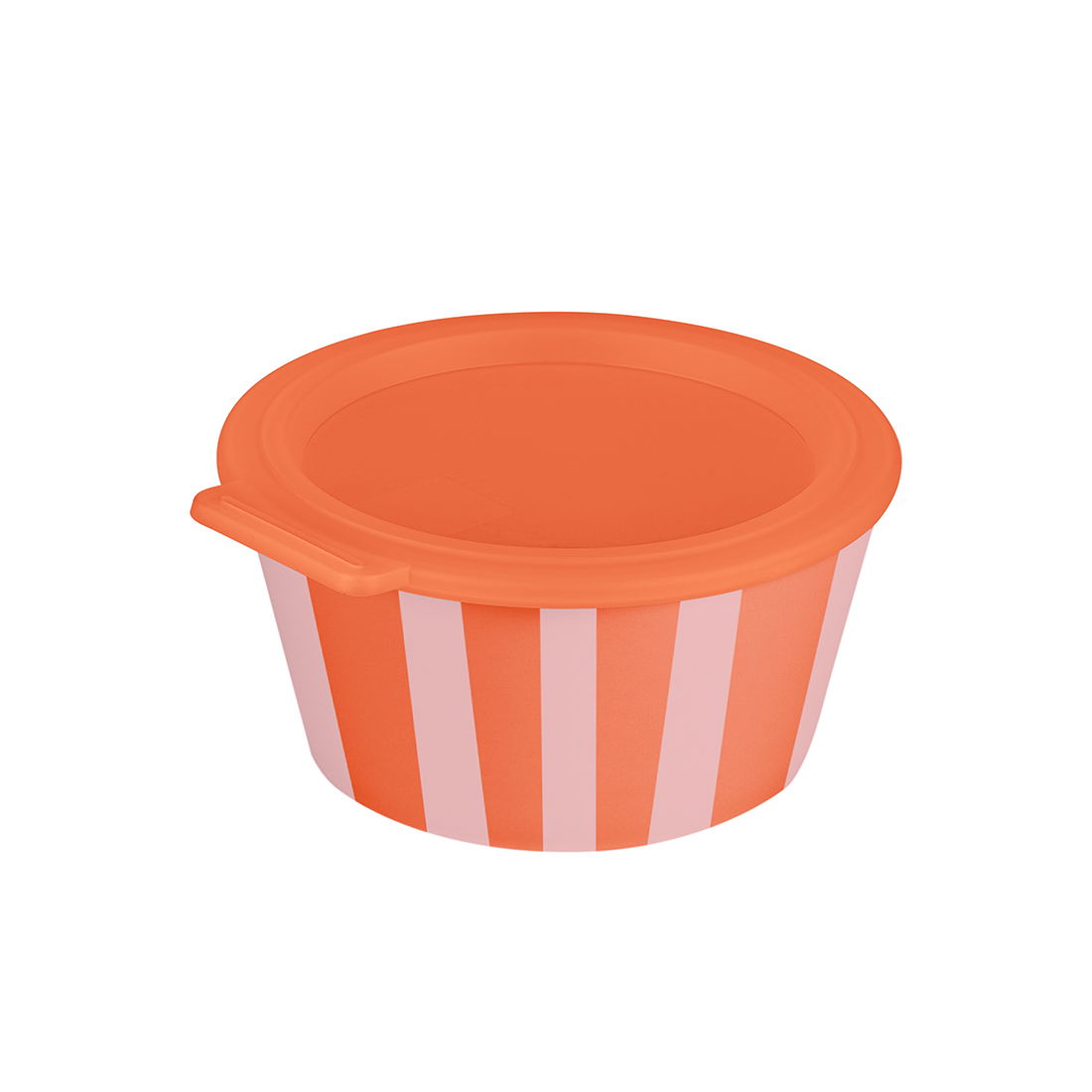 Schale 700ml mit Deckel, strong coral - auslaufsicher, stapelbar