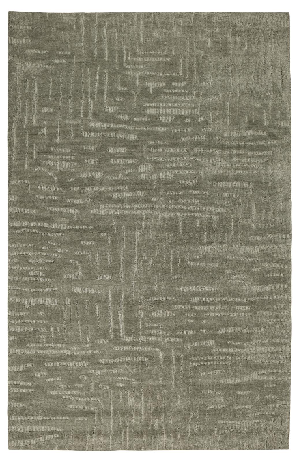 Teppich Timeless Winding, oliv, 190x290 cm - Coco Maison