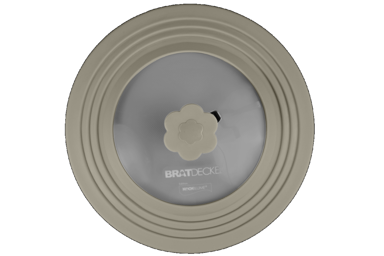 Bratdeckel L - taupe