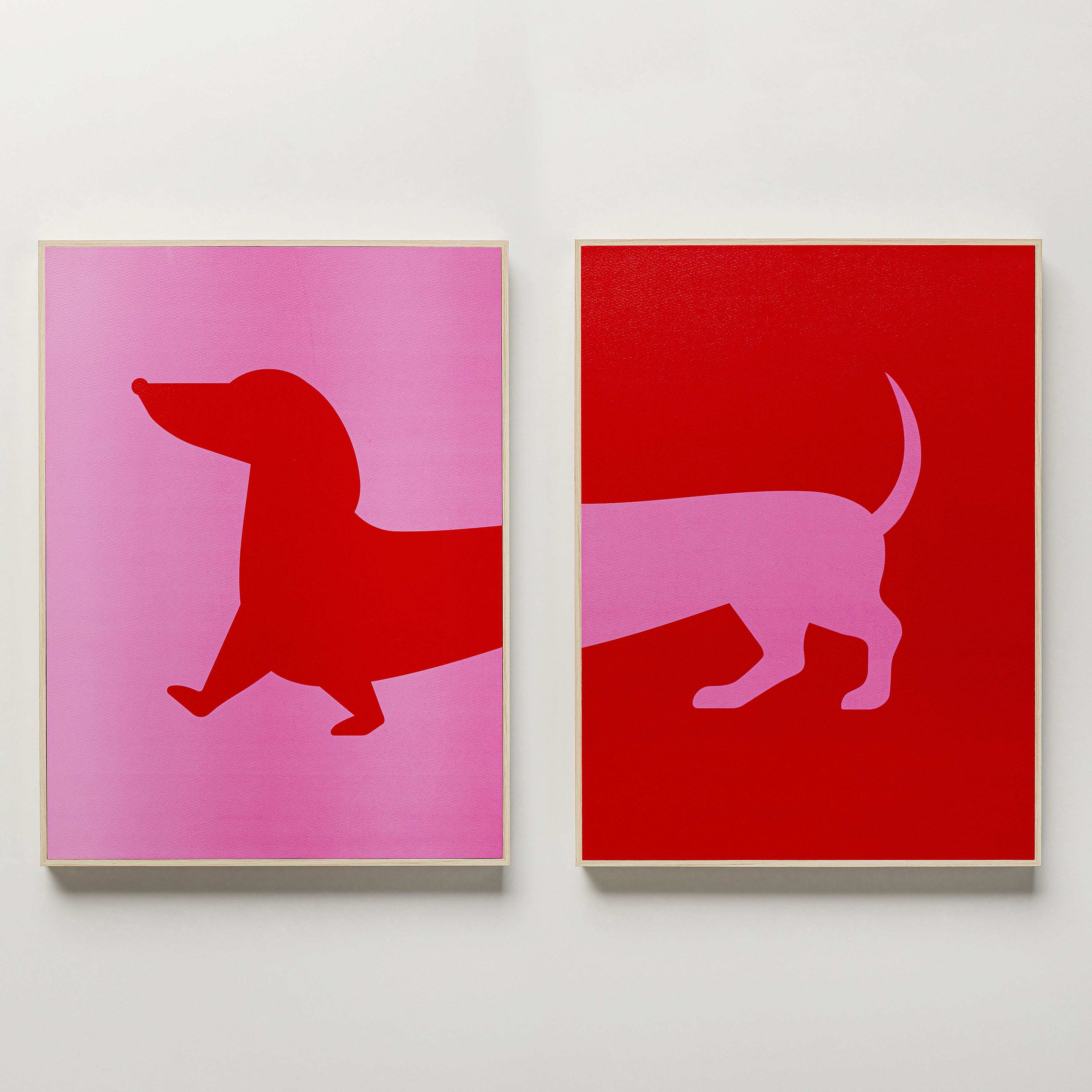 Gerahmtes Bild Dog Frankie, 2-er Set - Bilder