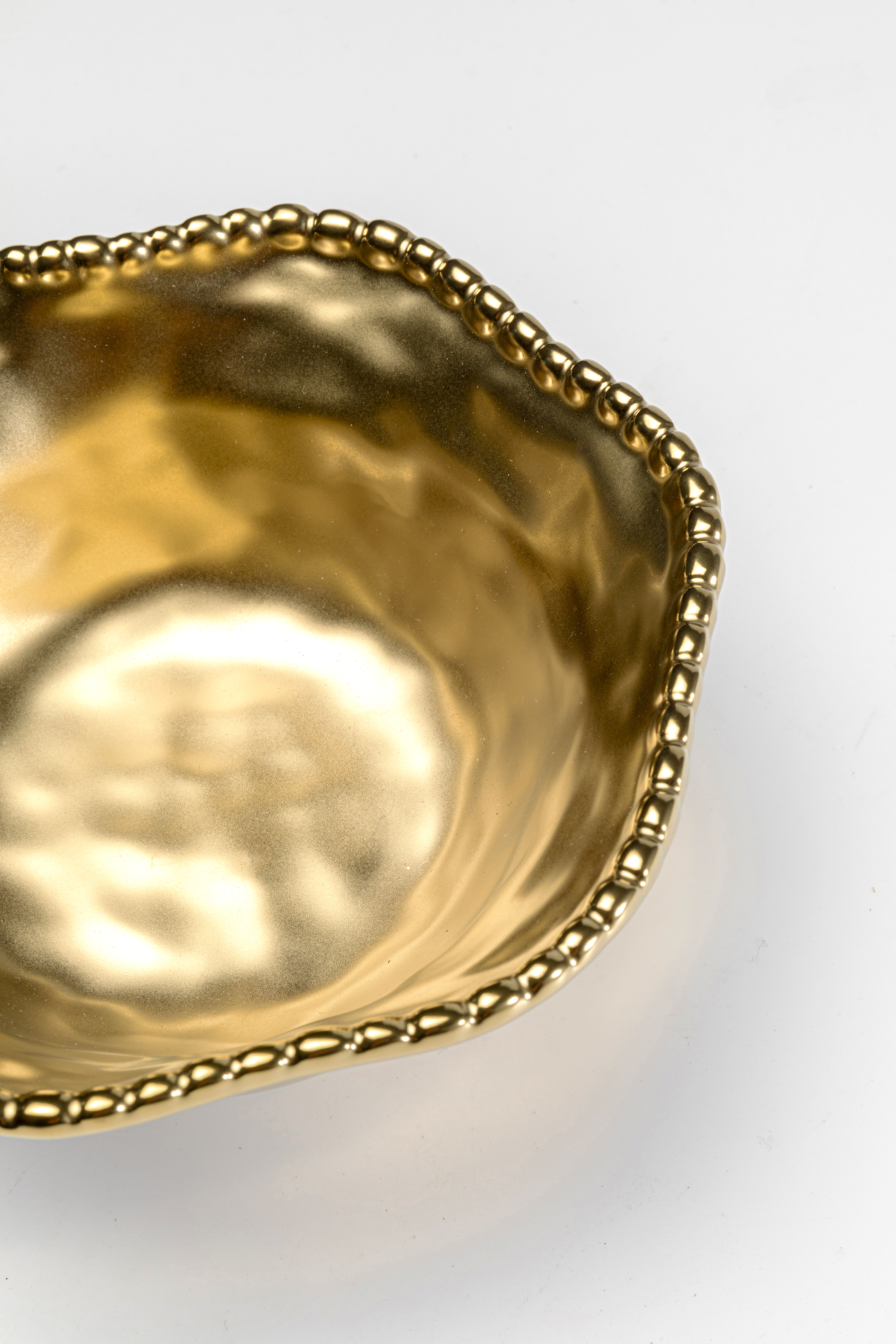 Müslischale Bell gold 16 cm - Cracked