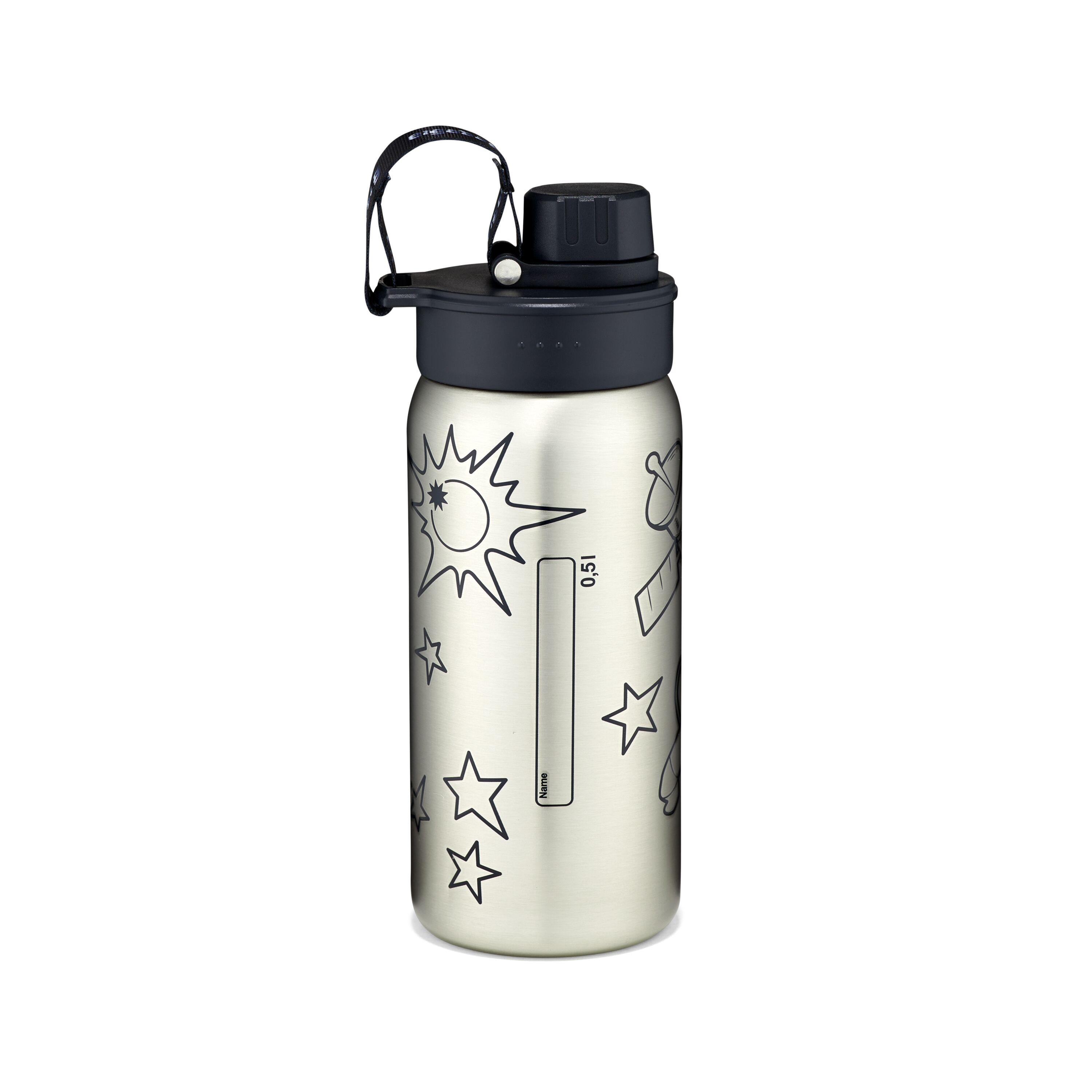 egobag Trinkflasche, Schwarz - ergobag