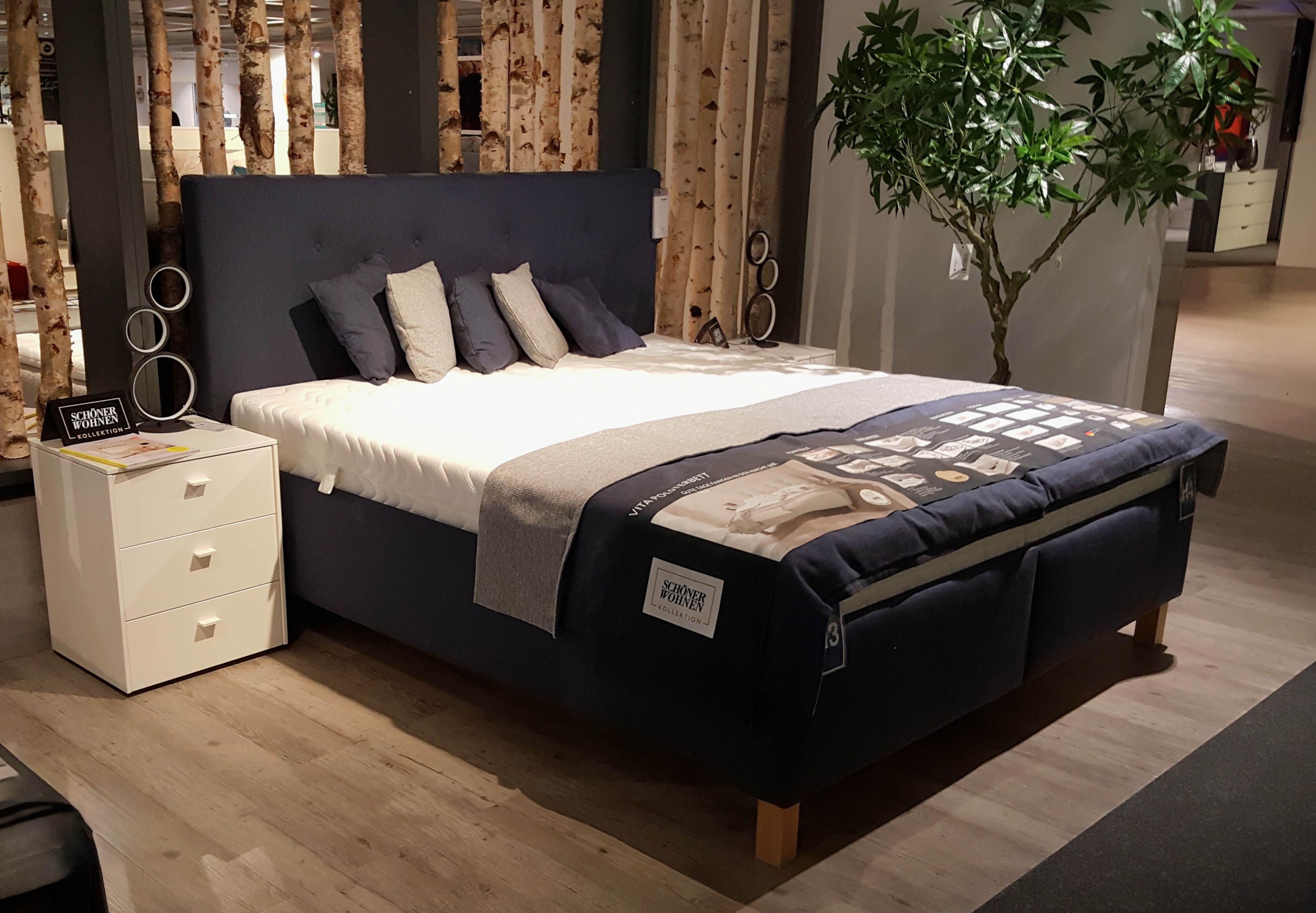 Polsterbett, Härtegrad 3+4, 90x200 cm - SW Vita Polsterbett