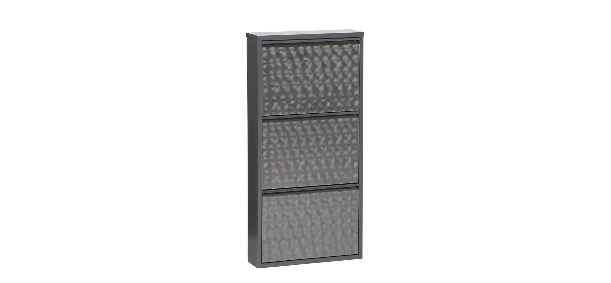 Schuhschrank - B ca. 50 cm, Dunkelgrau
