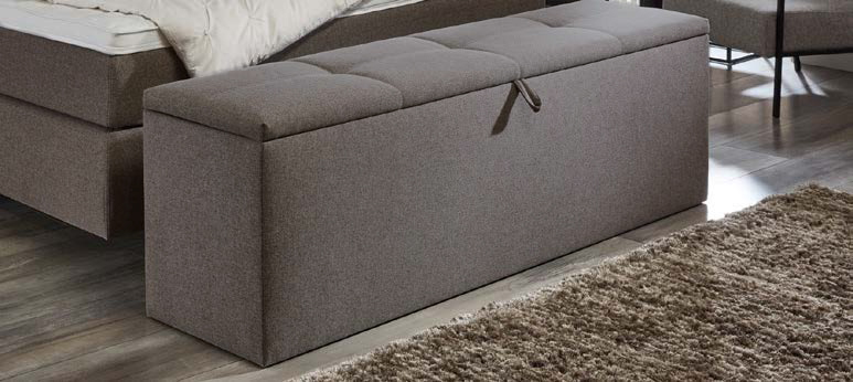 Truhe, Stoff blau, ca. 160 cm breit - LS25 Fianda