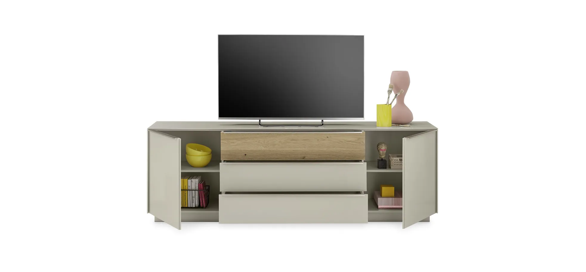 Lowboard, Kaschmir matt lack Nachbildung - Marybelle