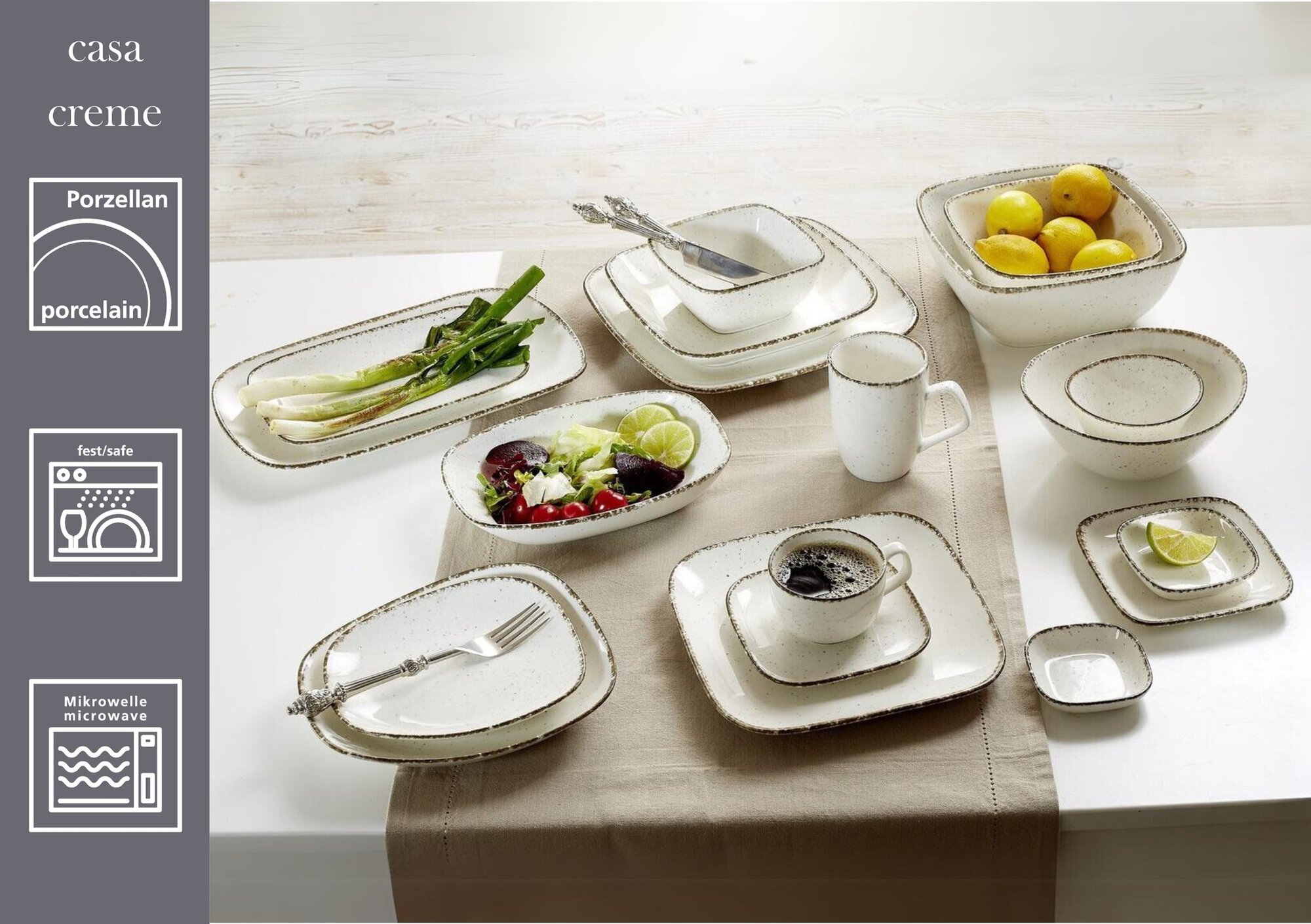 Schale Casa Creme 11,5 x 10,5 cm - Porzellan, spülmaschinenfest, oval, beige