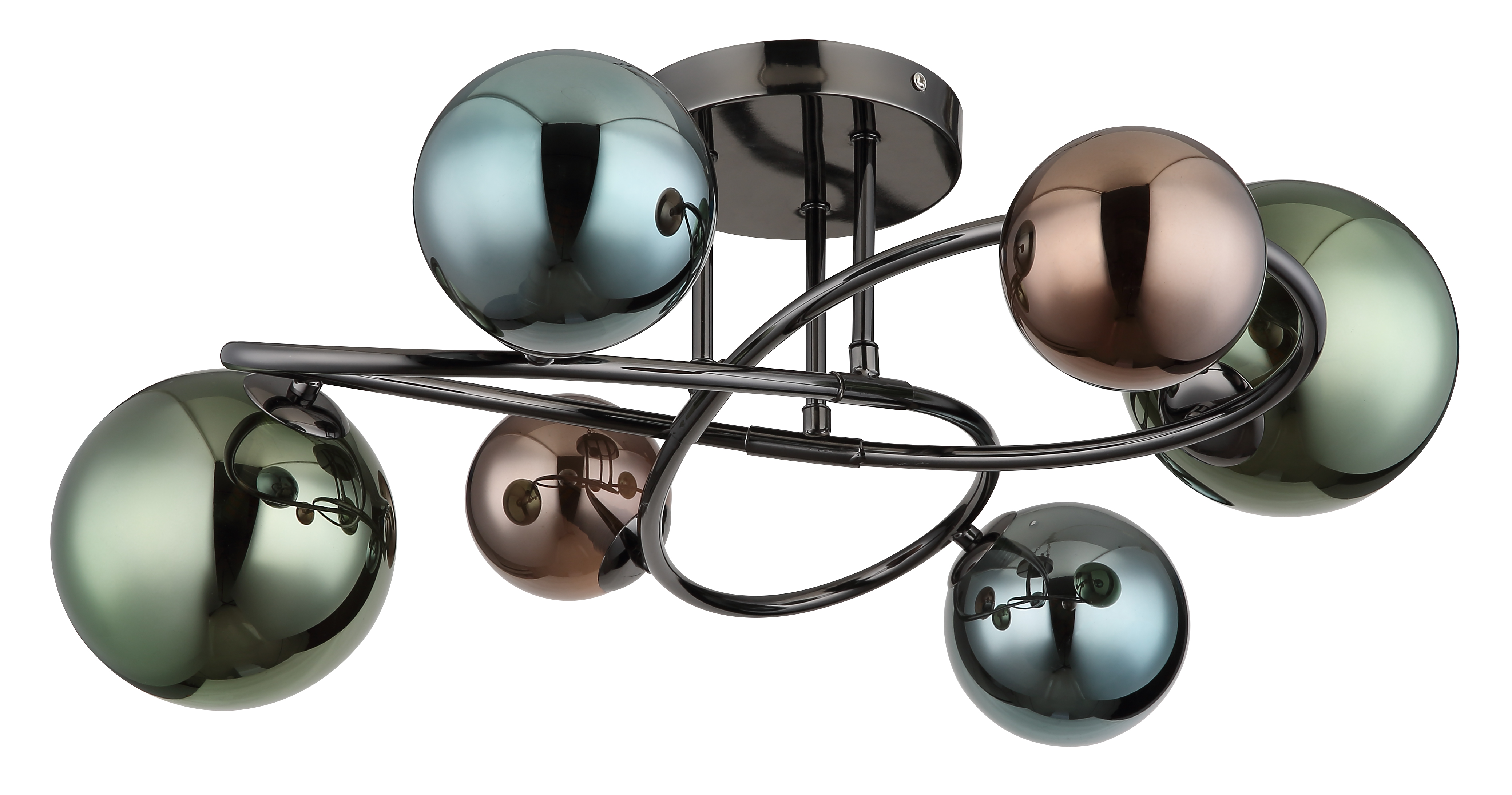 Deckenleuchte RIHA - 6xLED, Metall grau matt, 62x59x35cm