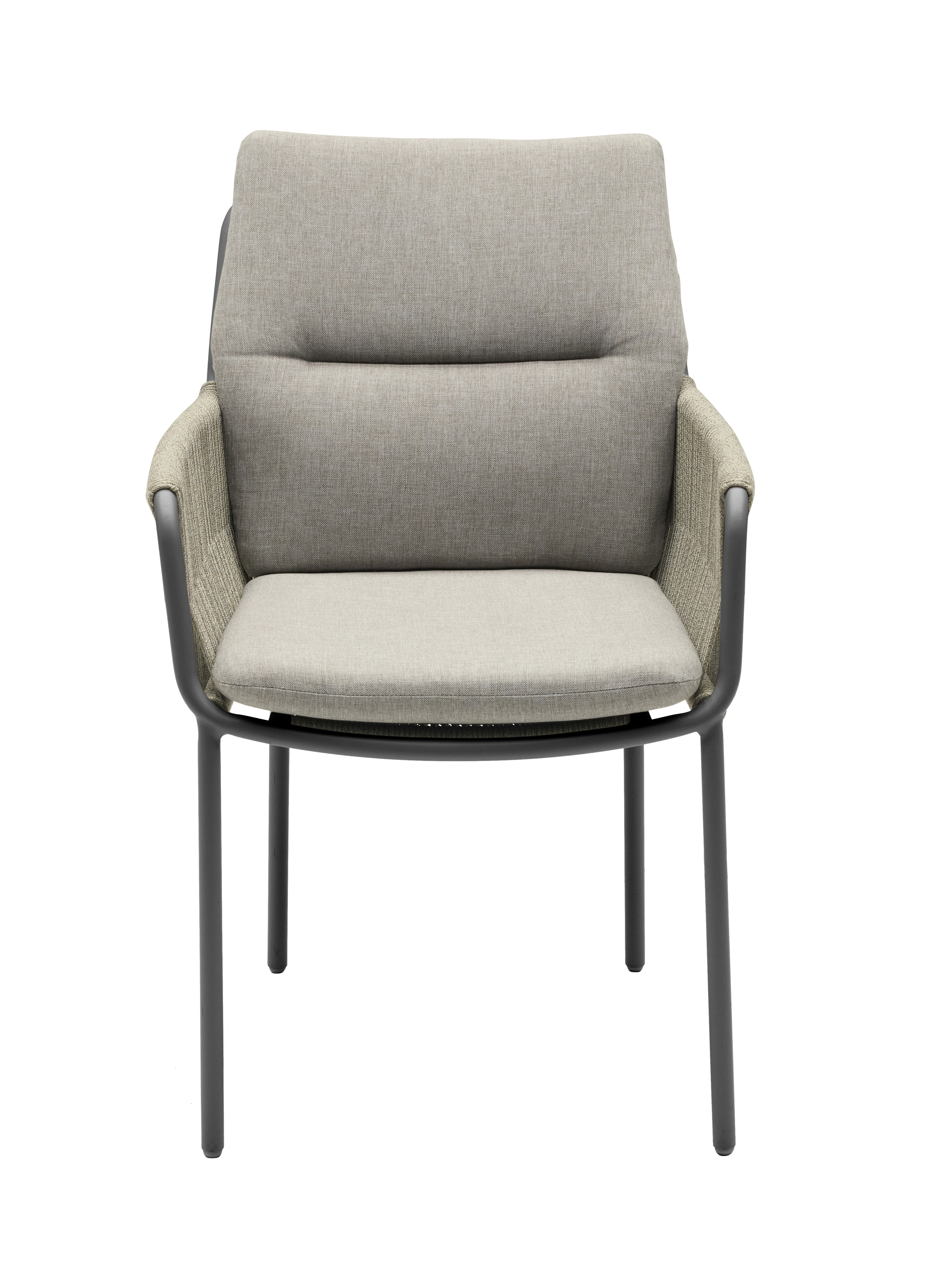 Armlehnstuhl, Rope natur, inkl. Auflage - Como