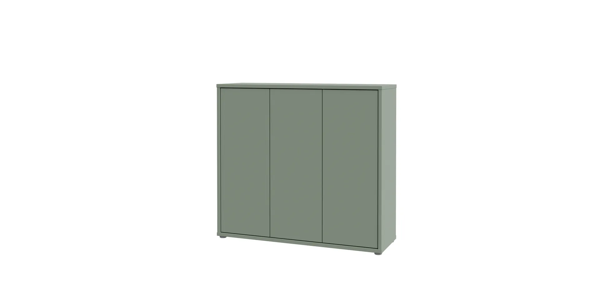 Schuhschrank, Salbei, 3 Türen - Faid