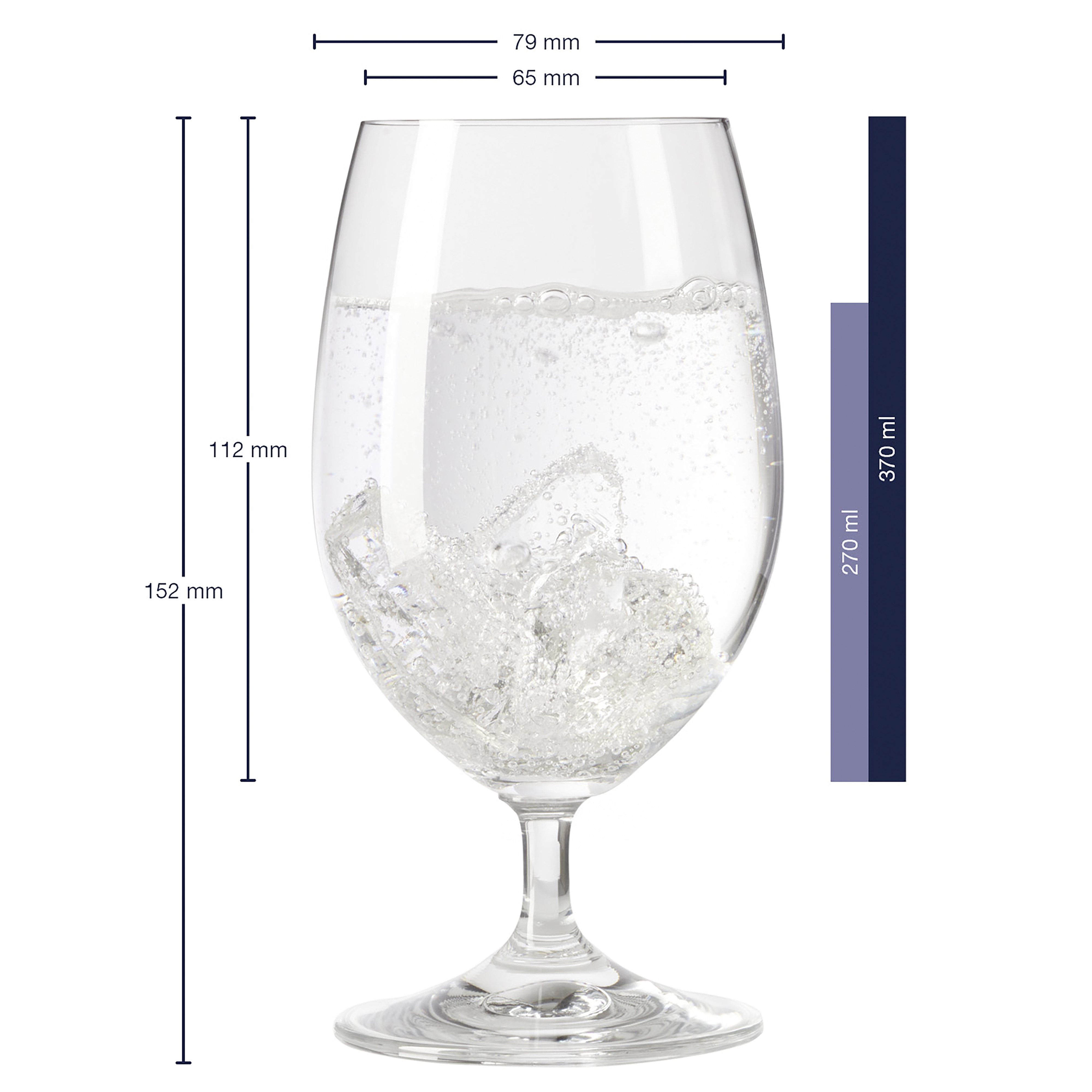 Wasserglas Daily - klarglas, 370ml