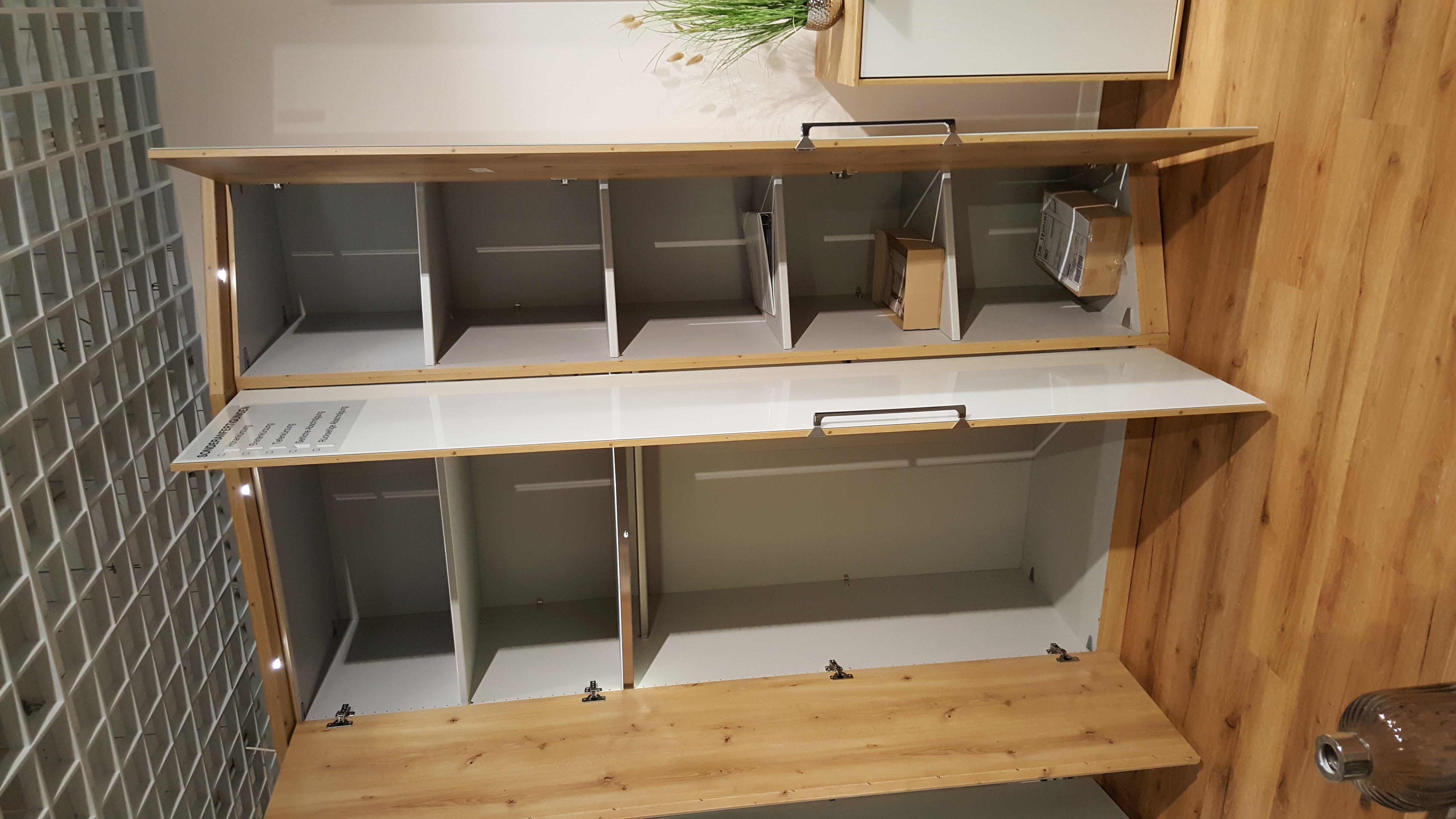 Eckkleiderschrank, Bianco-Eiche Nachbildung - LS 231120 \ 2000