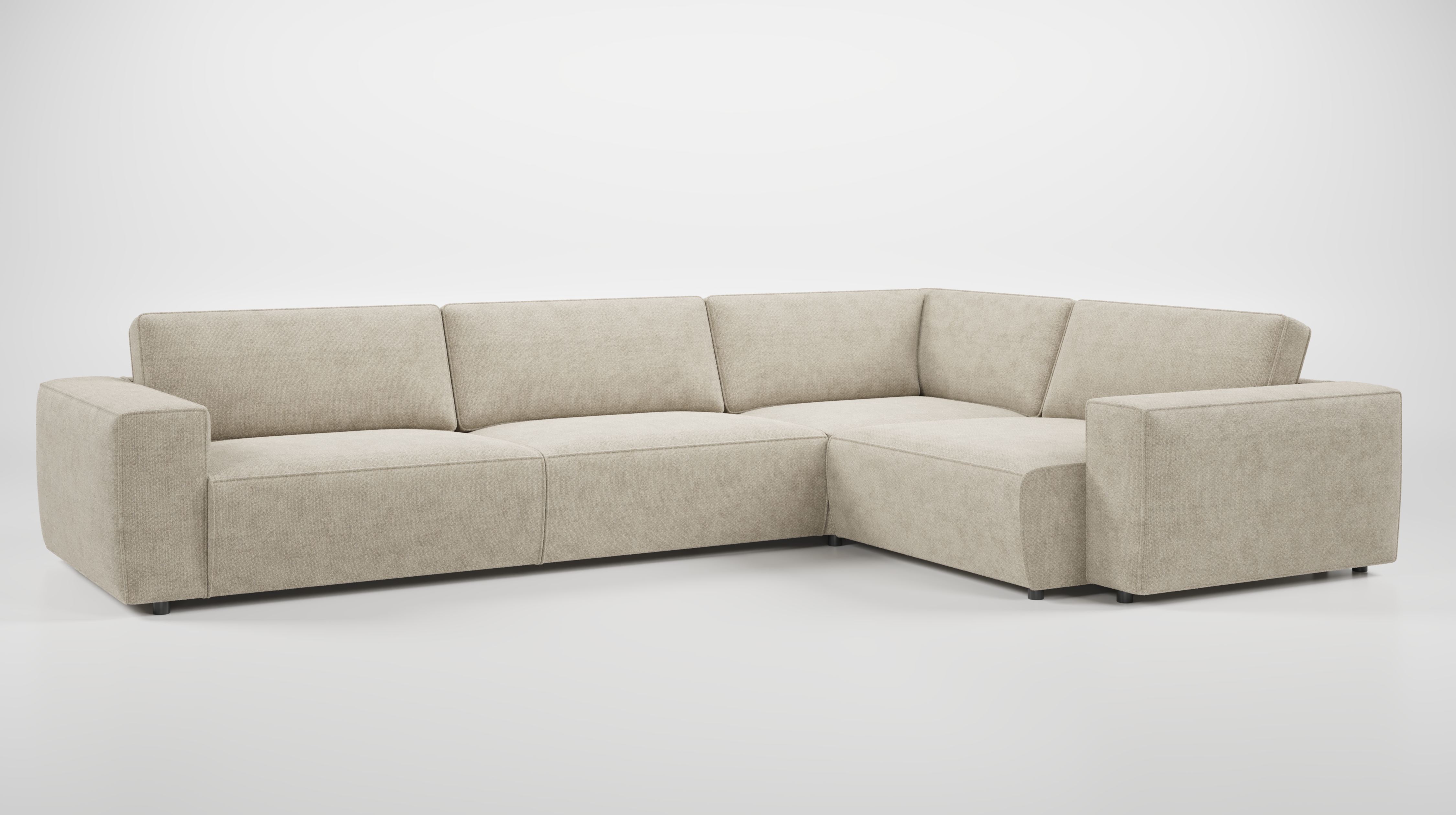 Ecksofa, aluminium - Lilaia