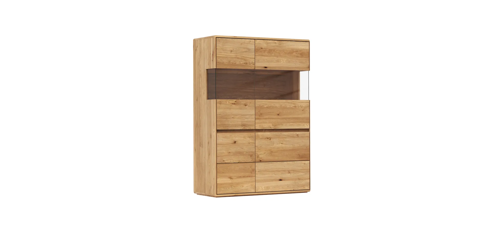 Highboard Hillsboro - Wildeiche natur, geölt