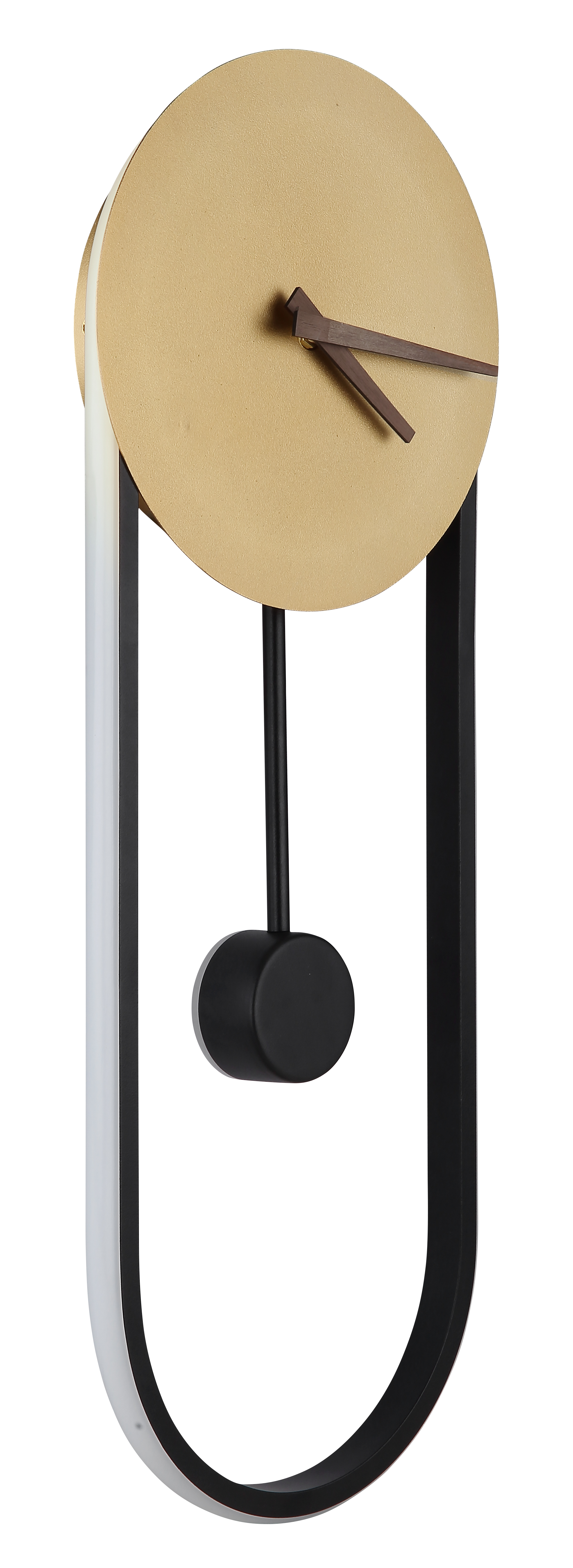 Wanduhr - gold/schwarz