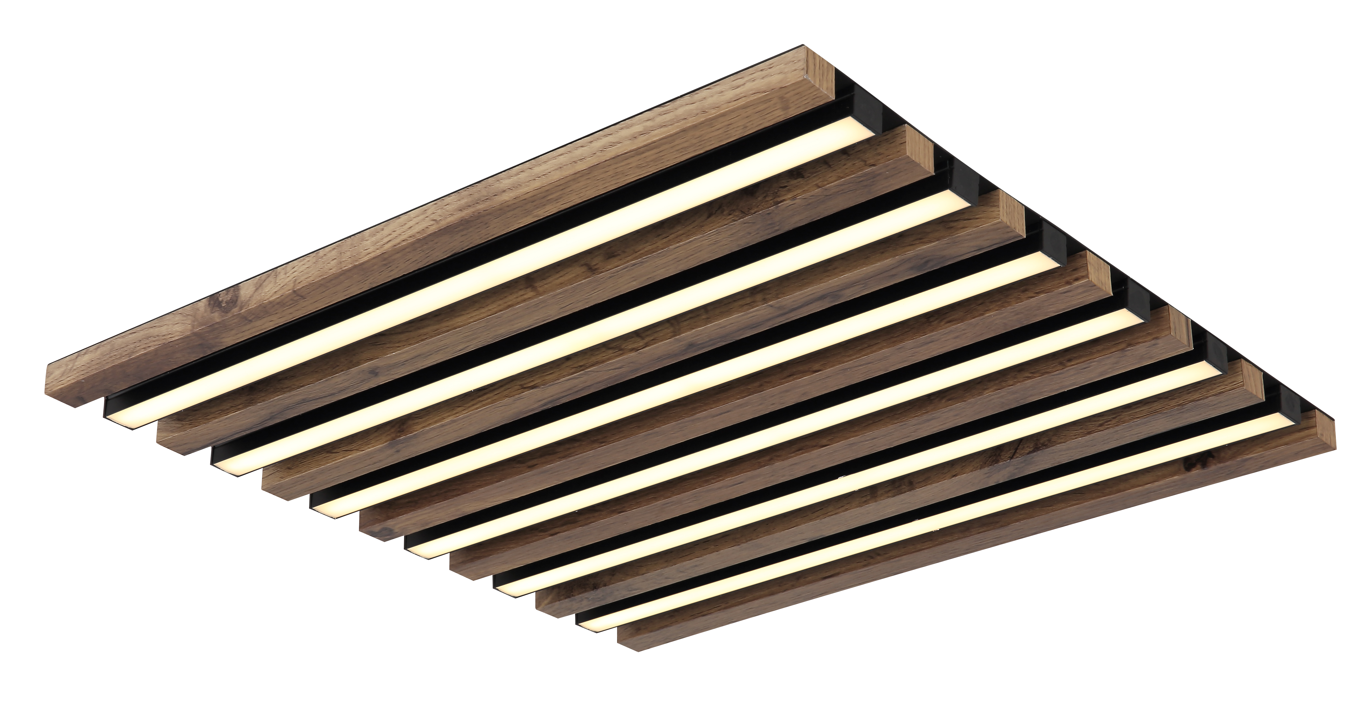 Deckenleuchte HAYDEN 80x20x5cm - Metall schwarz matt, LED