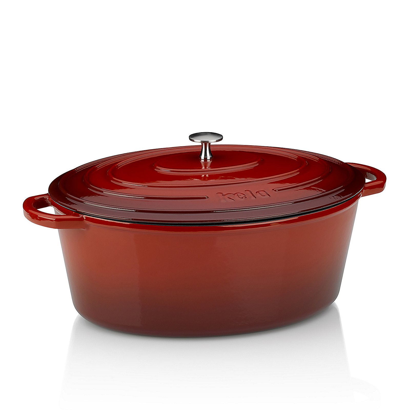 Bräter Calido, ca. 9,3 l - oval, rot