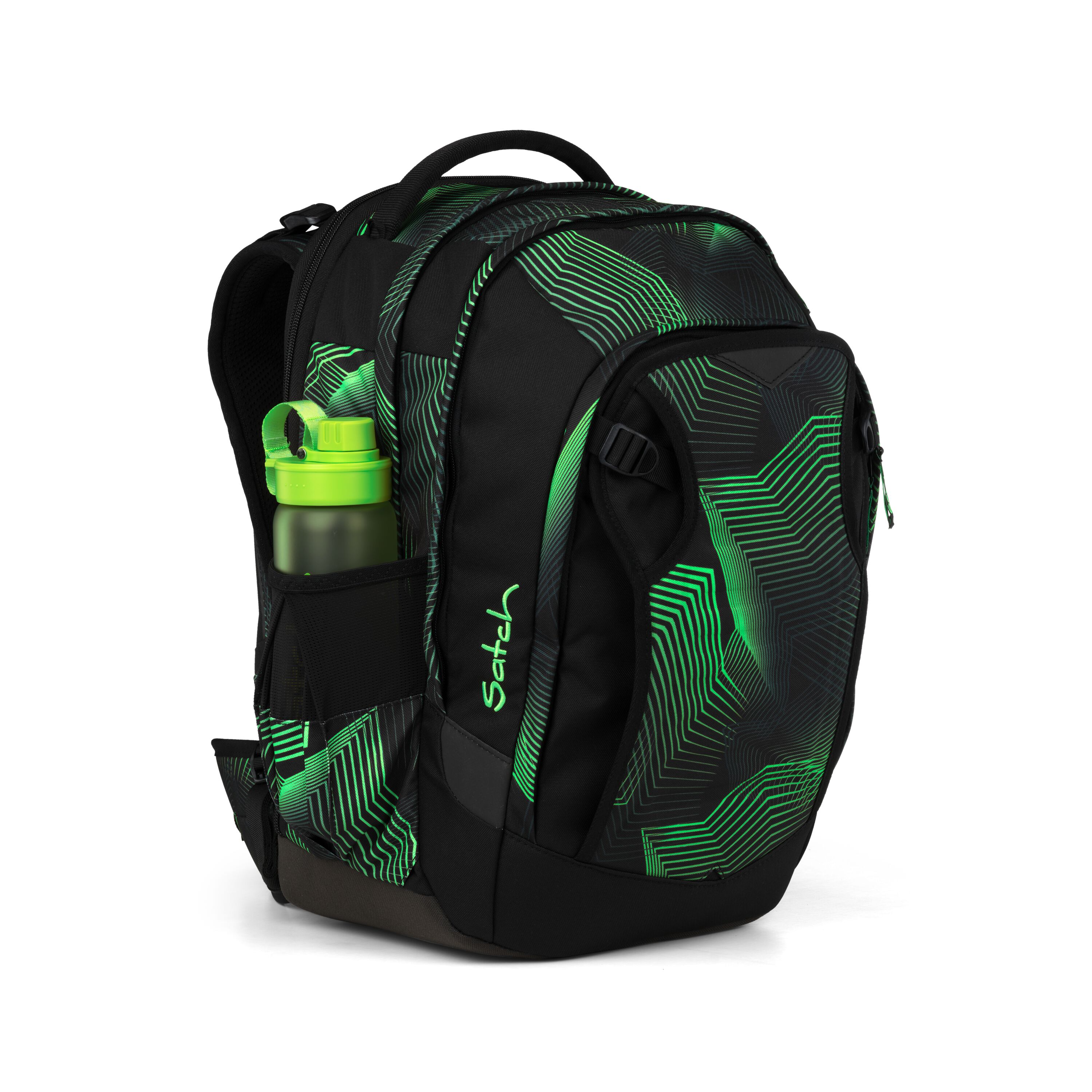 Satch Schulrucksack Seismic Green - Match Plus