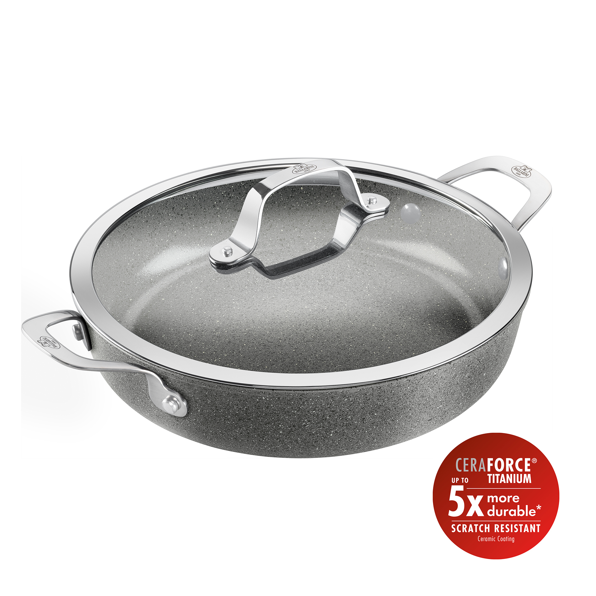 Bratpfanne - Titanverstärkte keramische Antihaftbeschichtung