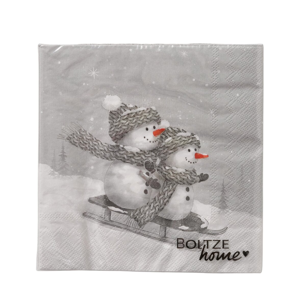 Servietten Frosty, 20 tlg., 2 sort. - Schneemann, Papier