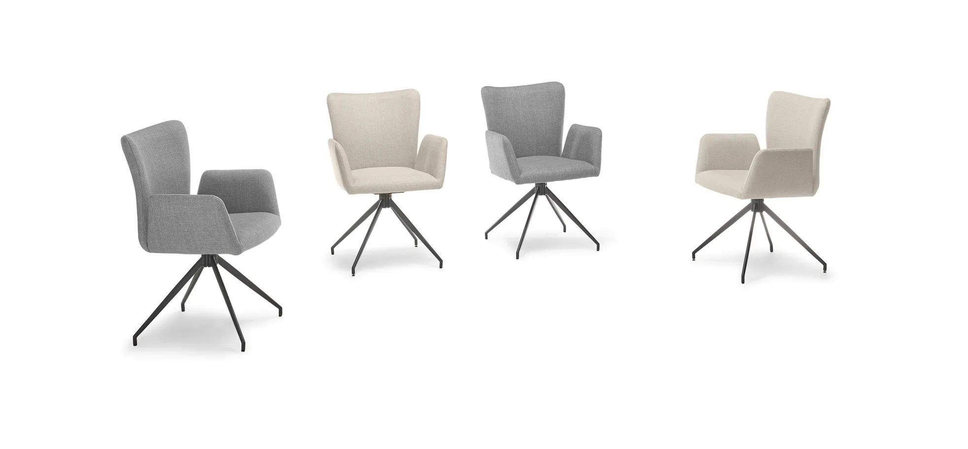 Vierfußstuhl mit Armlehne - Ayla