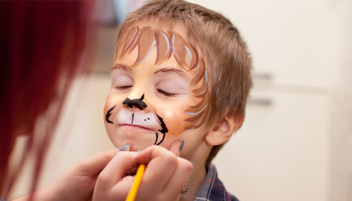 Kinder Gesichter schminken • Aktion zum VKS • Meyerhoff