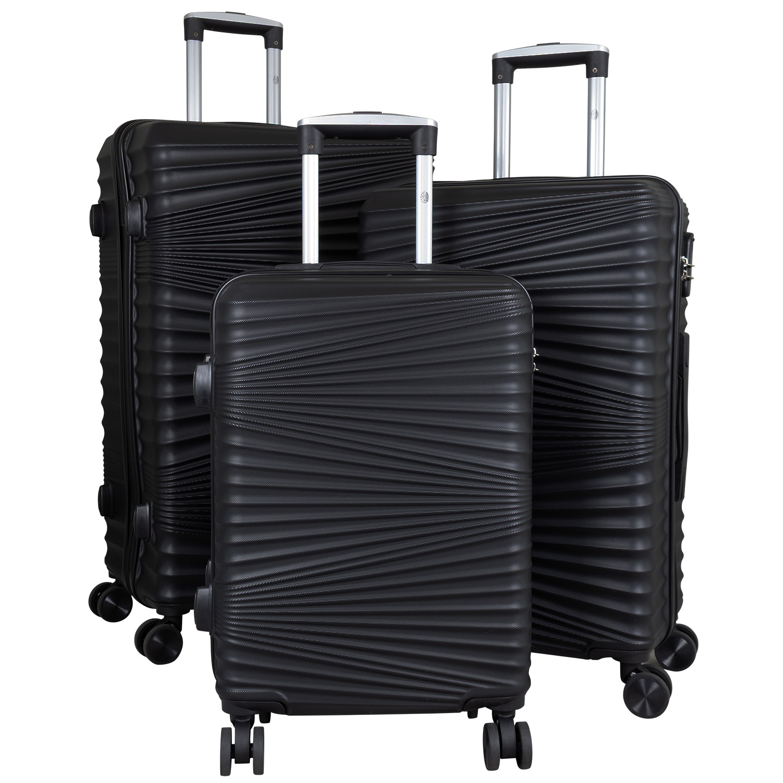 Kofferset Luxor, 3-Tlg. - schwarz