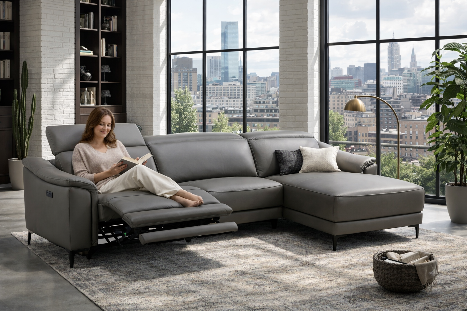 Ecksofa, dunkelgrau - MyStyle 2197