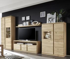 Anbauwand, Wildeiche bianco geölt - LS 884016