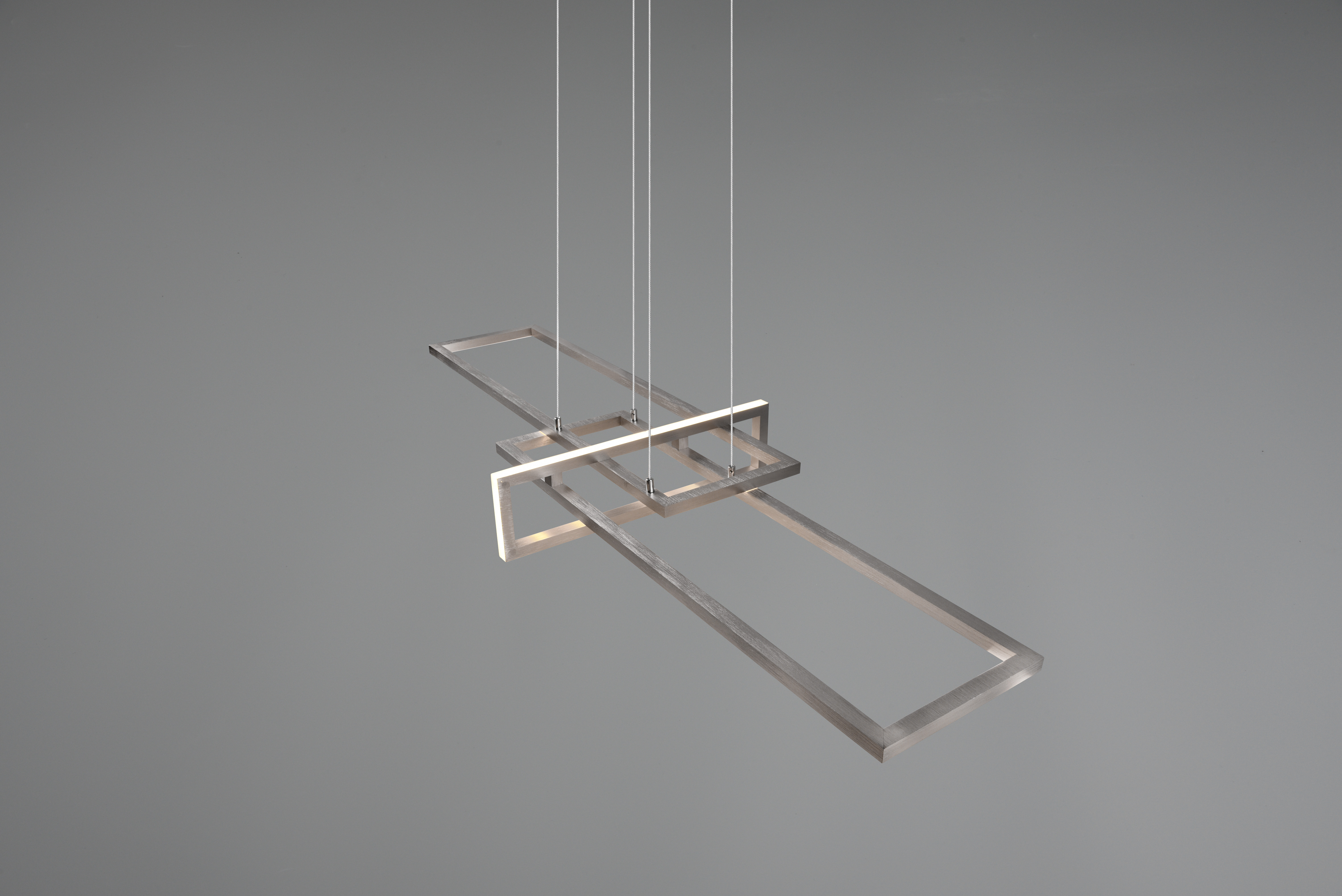 Pendelleuchte Salinas - 1flg., Metall/Nickel matt,110xHöhe max: 150 cm