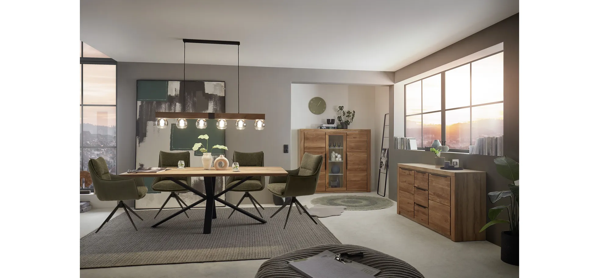 Stuhl, Bezug Winter moos/Retrobliss - Mandy