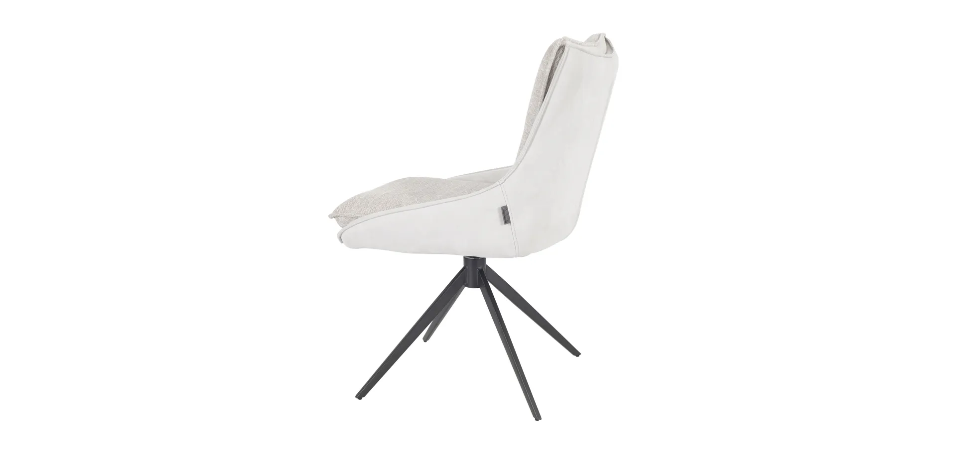 Stuhl, Bezug silber/Retrobliss, drehbar - Mandy