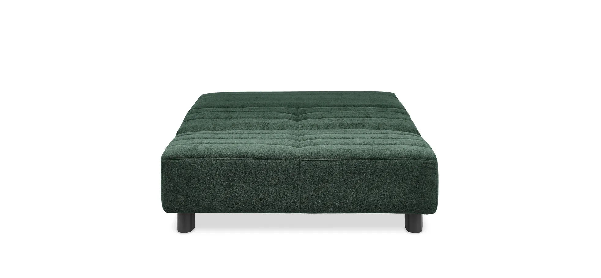  Faltsofa Easy - 2-Sitzer ohne Armlehne, ca. 140 cm inkl. Schlaffunktion, Stoff, Dunkelgrün