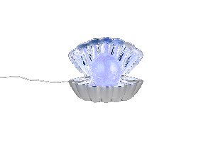 Tischleuchte Shelly - Kunststoff, chrom, 17,5x12,5x14,5cm