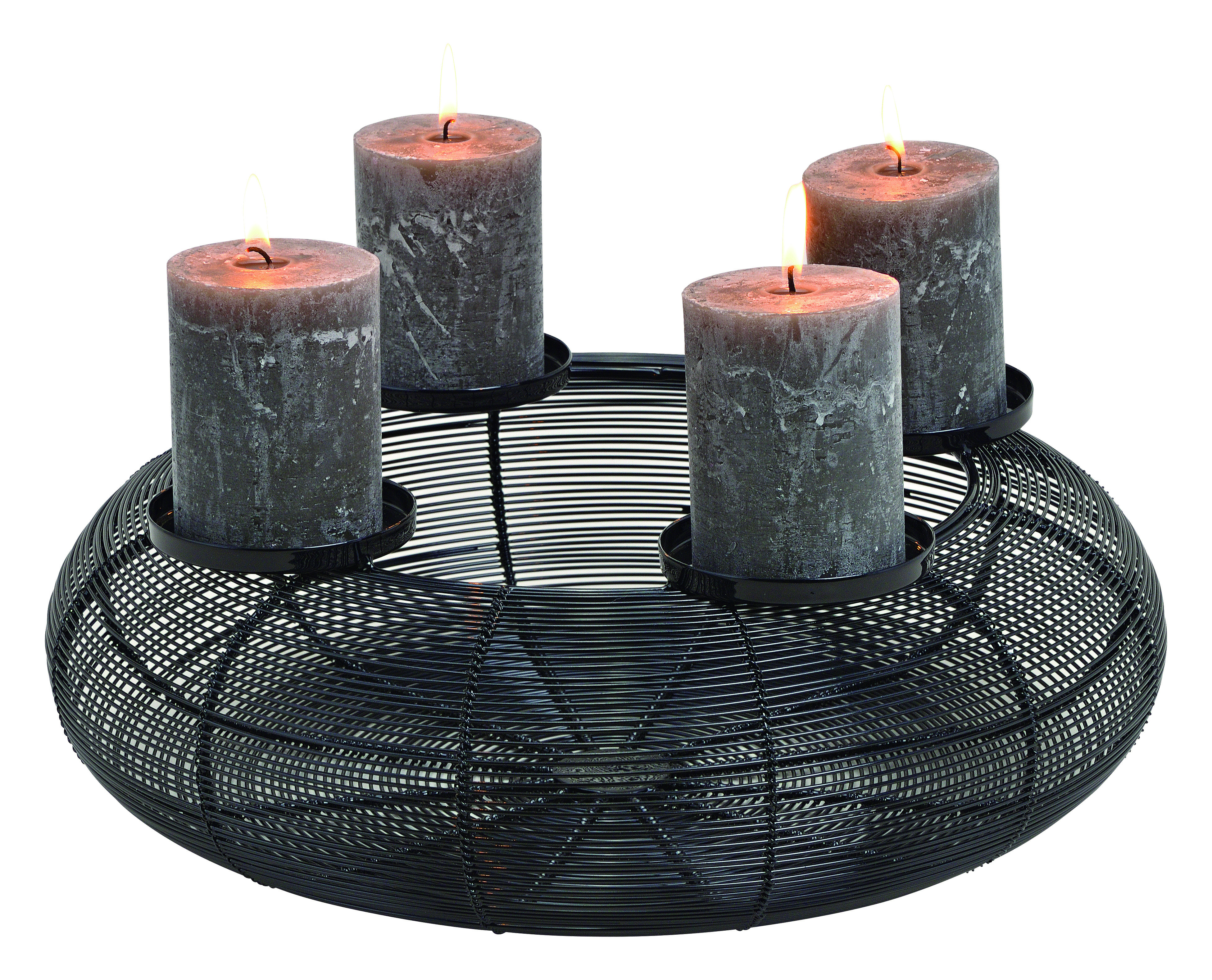 Adventskranz aus Metall