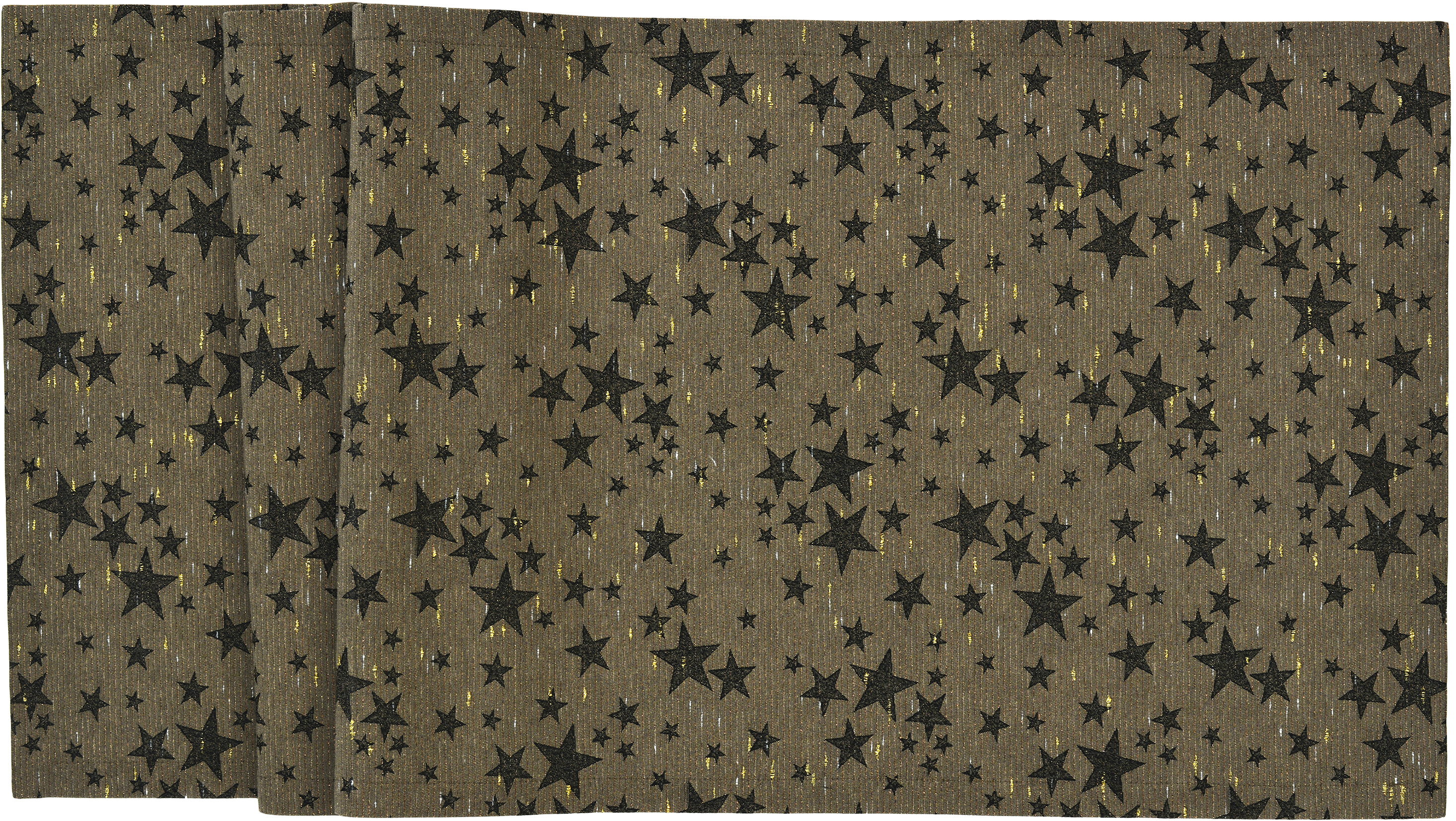 Tischläufer Stelle d'Oro - 35x180cm, coffee