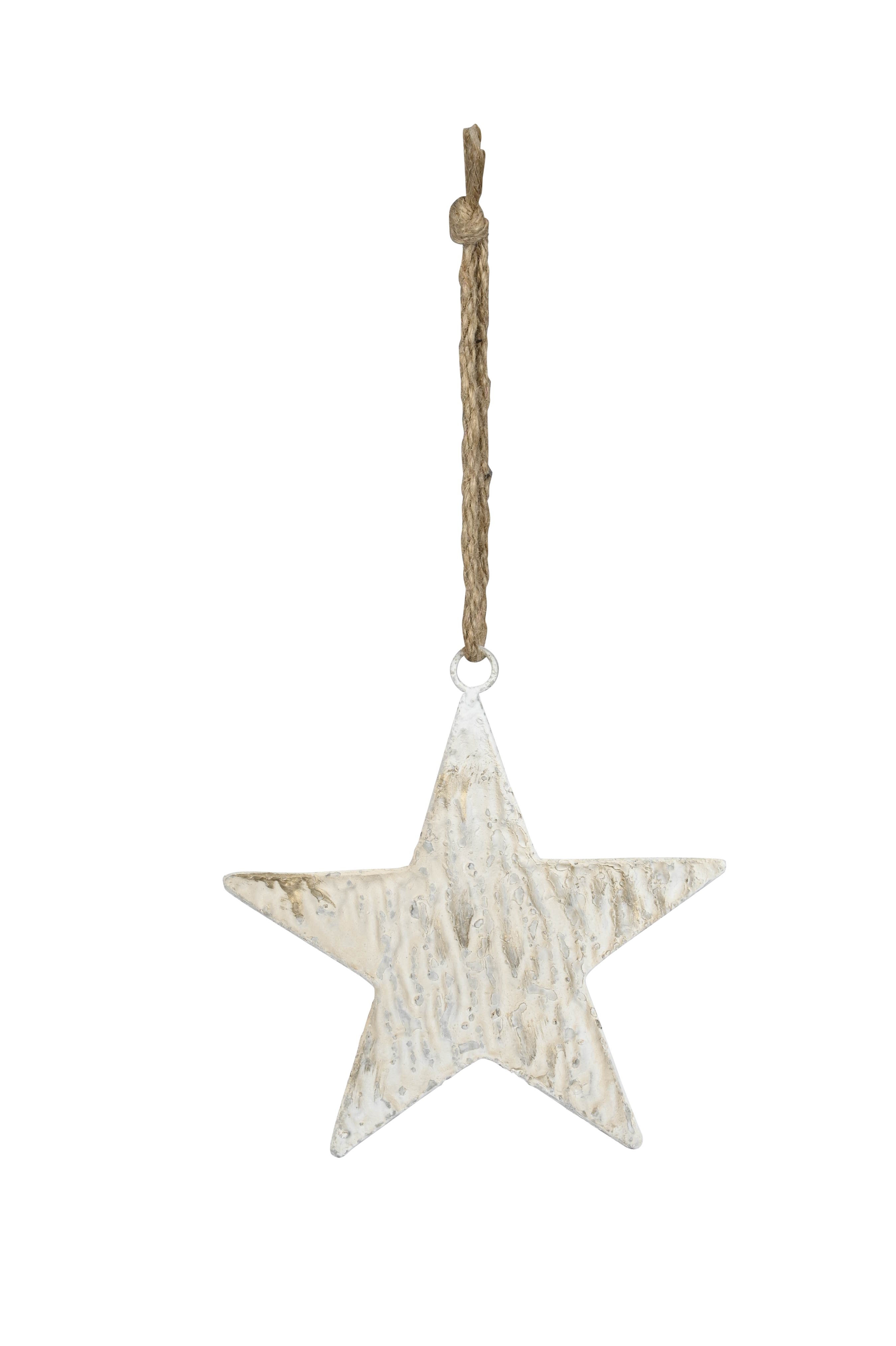 Hänger Stern - creme-gold, 20cm