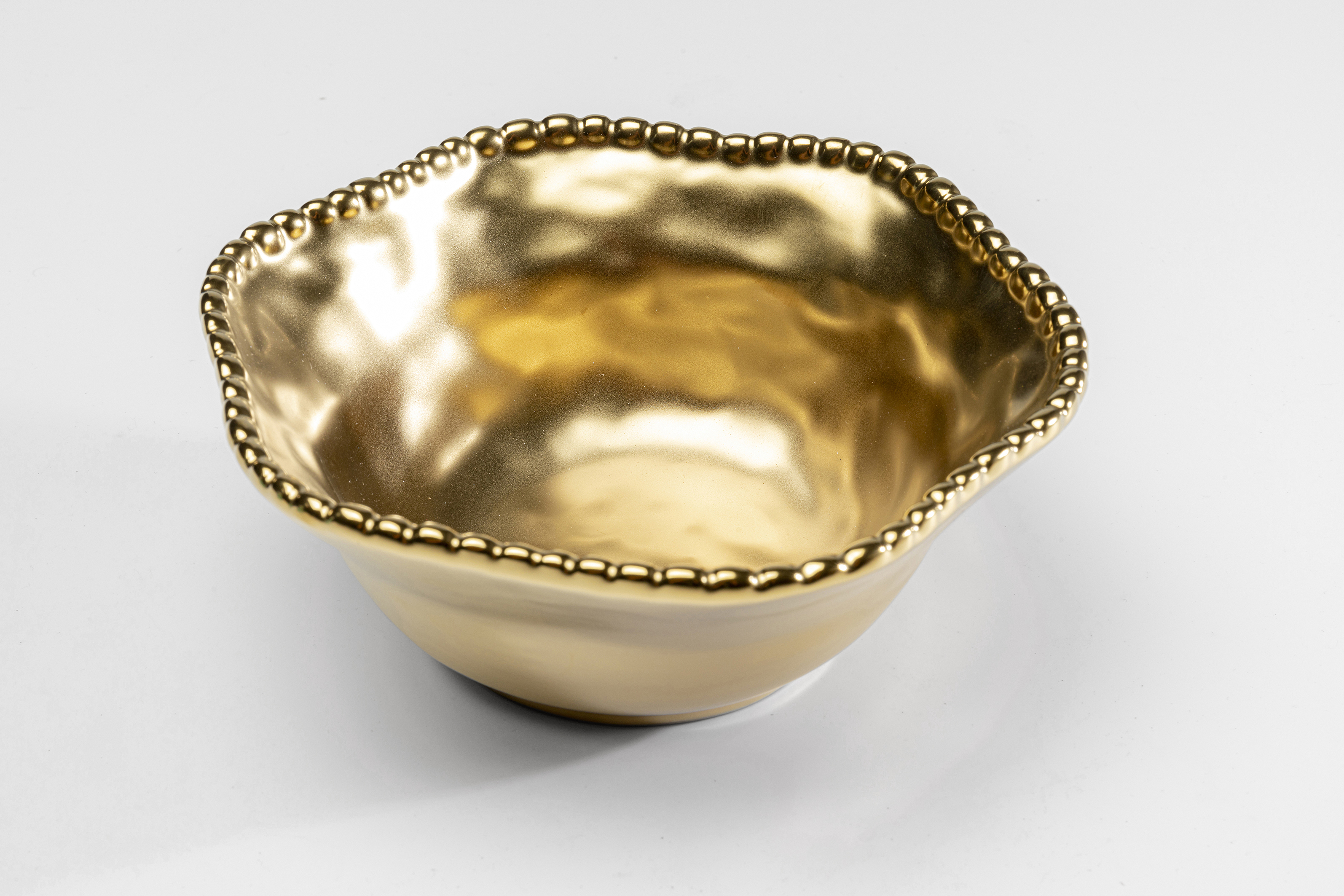 Müslischale Bell gold 16 cm - Cracked